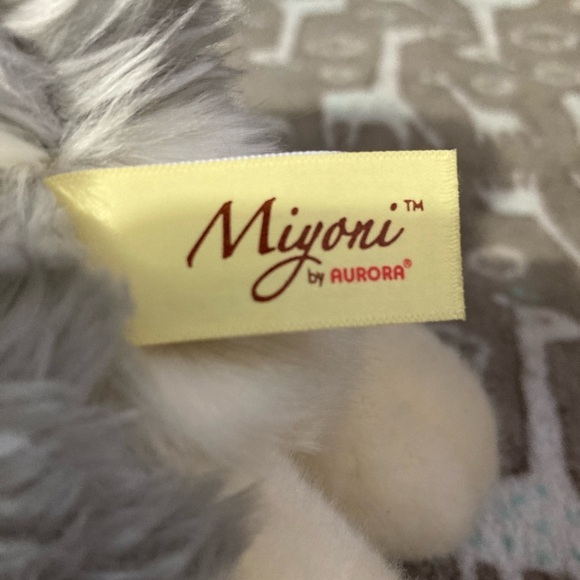 Aurora Medium Wolf Pup Miyoni Tots Adorable Stuffed Animal Gray 10" - Picture 6 of 8